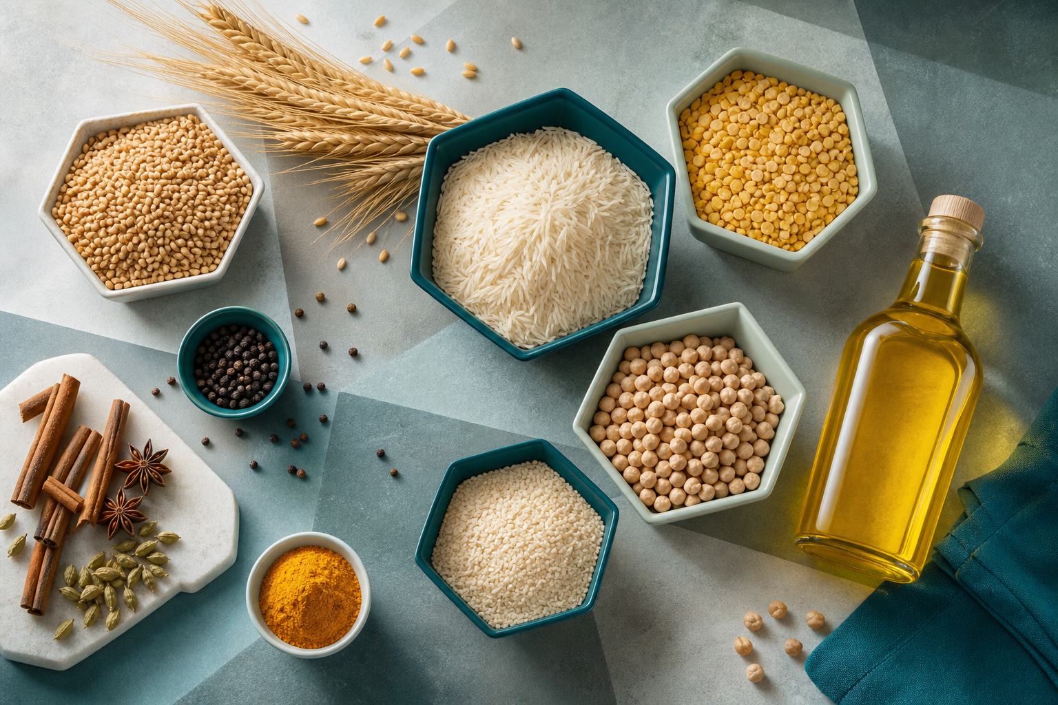 Premium grains, pulses, spices and edible oil